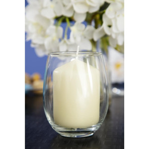 Candele cilindriche avorio Ø 60 mm - Lotto di 12 - FourniResto - Fourniresto