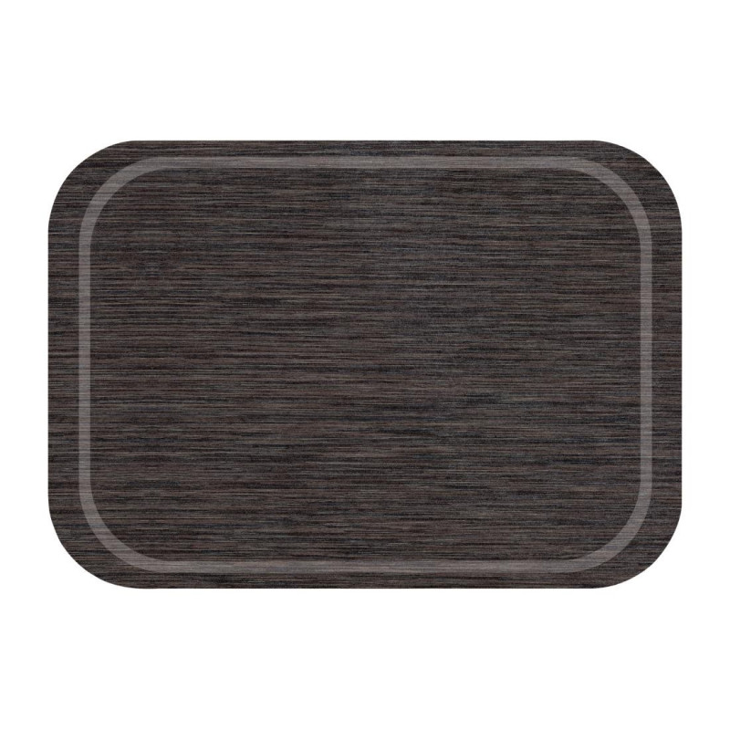 Vassoio da servizio antiscivolo in melamina Wengé 375 x 265 mm - Roltex - Fourniresto Vassoio da servizio antiscivolo in melamina Wengé 375 x 265 mm - Roltex - Fourniresto