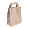 Piccola borsa di carta riciclata marrone 215 x 180 mm - Lotto da 250 - Fiesta Green - Fourniresto