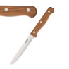 Coltello da bistecca arrotondato in legno - Lotto di 12 - Olympia - Fourniresto
