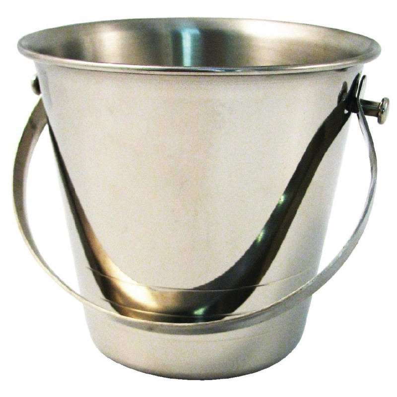 Stainless Steel Bucket With Handle - Olympia - Fourniresto Stainless Steel Bucket With Handle - Olympia - Fourniresto