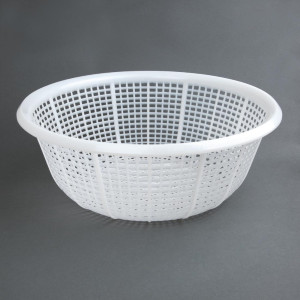 Scolapasta rettangolare bianco 357 x 270mm - Vogue - Fourniresto