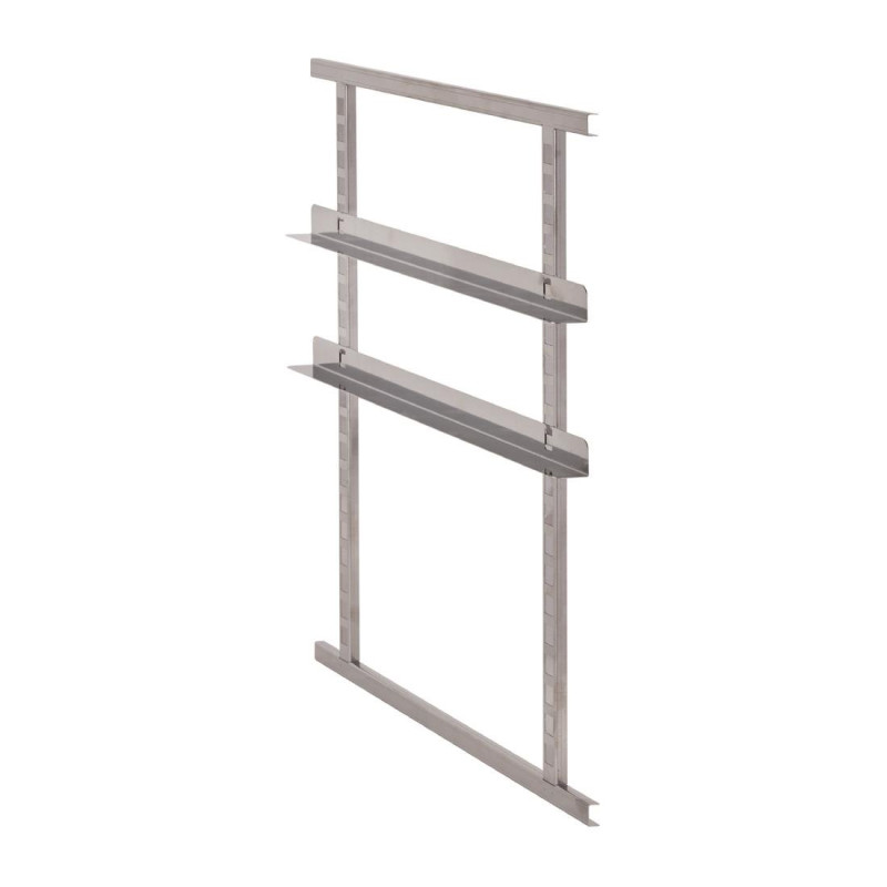 Kit di 4 guide regolabili in acciaio inossidabile e 2 telai metallici per il contenitore DW585 - Cambro - Fourniresto Kit di 4 guide regolabili in acciaio inossidabile e 2 telai metallici per il contenitore DW585 - Cambro - Fourniresto