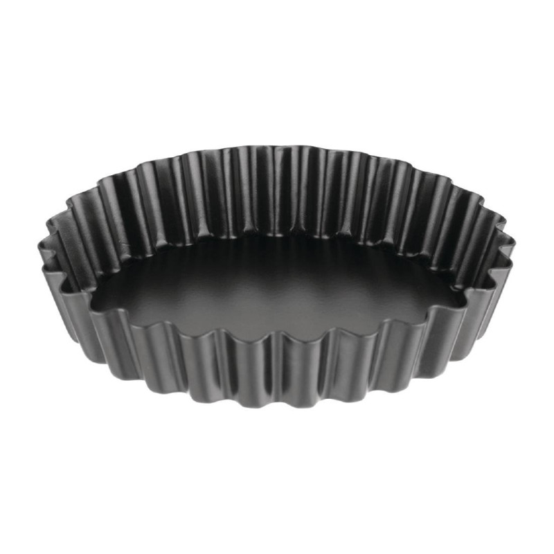 Stampo per tartelette cannelé antiaderente con fondo removibile da 10 cm - Set da 3 - Vogue - Fourniresto Stampo per tartelette cannelé antiaderente con fondo removibile da 10 cm - Set da 3 - Vogue - Fourniresto