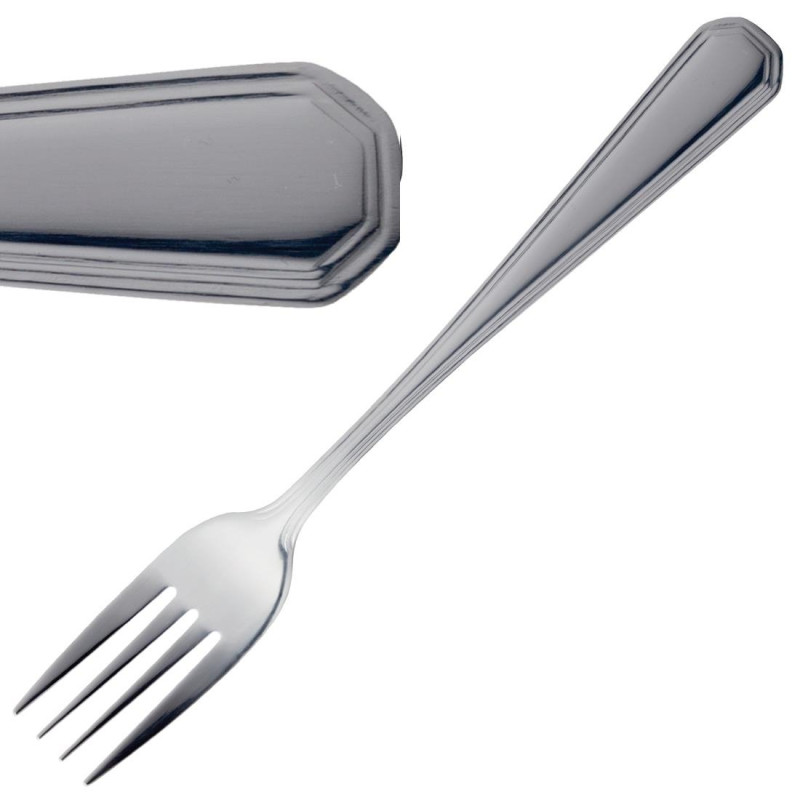 Forchetta da tavola Monaco in acciaio inox - Lotto da 12 - Olympia - Fourniresto Forchetta da tavola Monaco in acciaio inox - Lotto da 12 - Olympia - Fourniresto