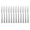 Coltello da tavola Monaco in acciaio inossidabile - Lotto da 12 - Olympia - Fourniresto