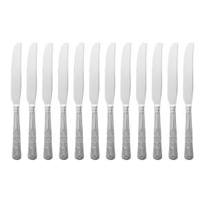 Coltello da tavola Kings in acciaio inossidabile - Lotto da 12 - Olympia - Fourniresto