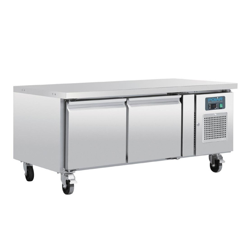 Sottobase Refrigerato Positivo GN 1/1 Serie U 2 porte 214L - Polar - Fourniresto Sottobase Refrigerato Positivo GN 1/1 Serie U 2 porte 214L - Polar - Fourniresto