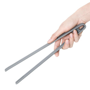 Pinza Grigia in Silicone Resistente al Calore 290mm - Vogue - Fourniresto