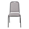 Sedia da banchetto con schienale quadrato e tessuto grigio - Set da 4 - Bolero - Fourniresto