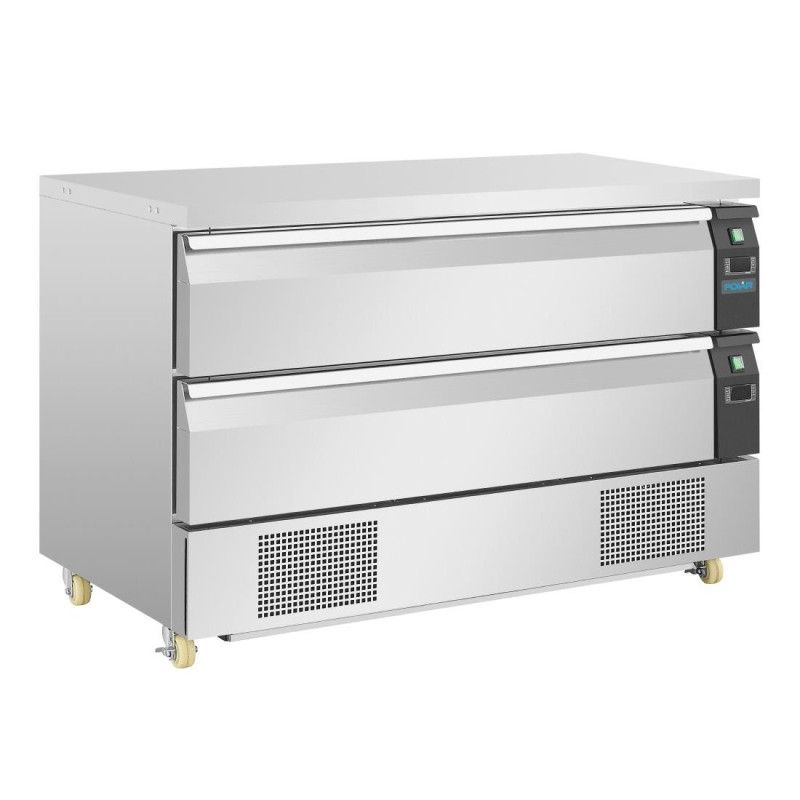 Basamento Doppia Refrigerazione 2 Cassetti Serie U 6x GN 1/1 - Polar - Fourniresto Basamento Doppia Refrigerazione 2 Cassetti Serie U 6x GN 1/1 - Polar - Fourniresto