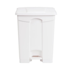 Cestino per la raccolta differenziata della cucina con pedale bianco 65L - Jantex - Fourniresto