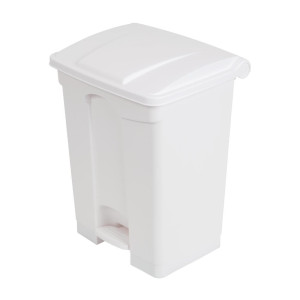 Cestino per la raccolta differenziata della cucina con pedale bianco 65L - Jantex - Fourniresto
