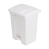 Cestino per la raccolta differenziata della cucina con pedale bianco 65L - Jantex - Fourniresto