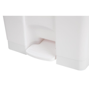 Cestino per la raccolta differenziata della cucina con pedale bianco 65L - Jantex - Fourniresto