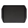 Vassoio rettangolare nero con maniglie in polipropilene Fast Food 430mm - Cambro - Fourniresto