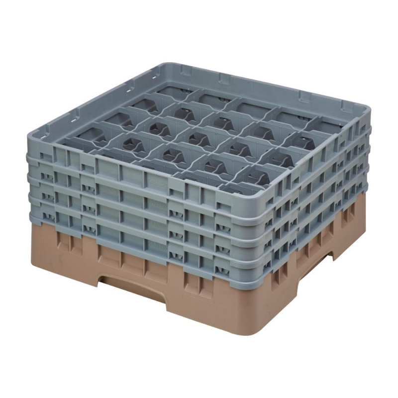Scaffale per bicchieri 25 scomparti Camrack beige Altezza massima 215mm - Cambro - Fourniresto Scaffale per bicchieri 25 scomparti Camrack beige Altezza massima 215mm - Cambro - Fourniresto