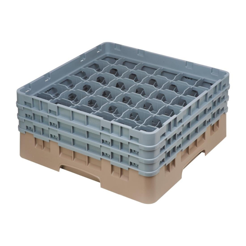 Scaffale per bicchieri 36 scomparti Camrack beige Altezza massima 174mm - Cambro - Fourniresto Scaffale per bicchieri 36 scomparti Camrack beige Altezza massima 174mm - Cambro - Fourniresto