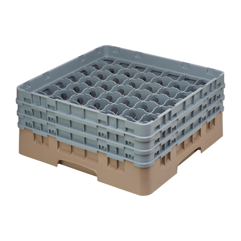Scaffale per bicchieri 49 scomparti Camrack beige Altezza massima 174mm - Cambro - Fourniresto Scaffale per bicchieri 49 scomparti Camrack beige Altezza massima 174mm - Cambro - Fourniresto