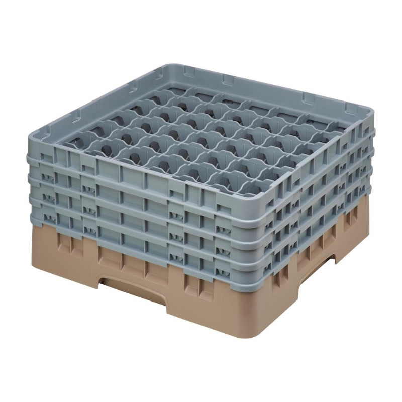 Scaffale per bicchieri 49 scomparti Camrack beige Altezza massima 215mm - Cambro - Fourniresto Scaffale per bicchieri 49 scomparti Camrack beige Altezza massima 215mm - Cambro - Fourniresto