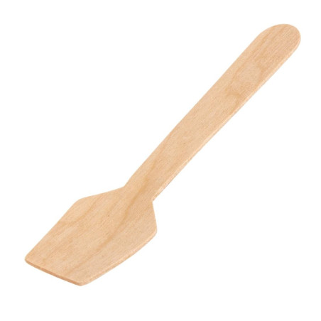 Cucchiai per gelato in legno da 96 mm - Confezione da 100 - Fiesta Green - Fourniresto