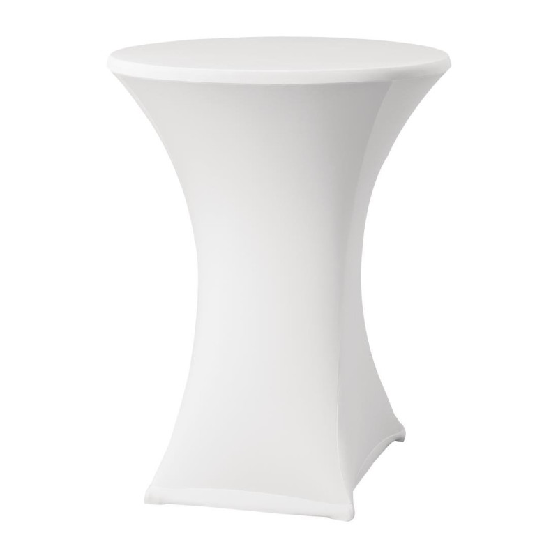 Copertura per tavolo allungabile Samba bianca per tavolo con gambe incrociate - FourniResto - Fourniresto Copertura per tavolo allungabile Samba bianca per tavolo con gambe incrociate - FourniResto - Fourniresto