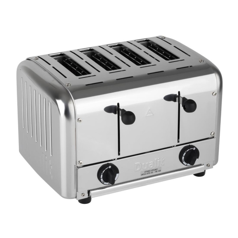 Tostapane Catering 4 Fette in Acciaio Inox - Dualit - Fourniresto Tostapane Catering 4 Fette in Acciaio Inox - Dualit - Fourniresto