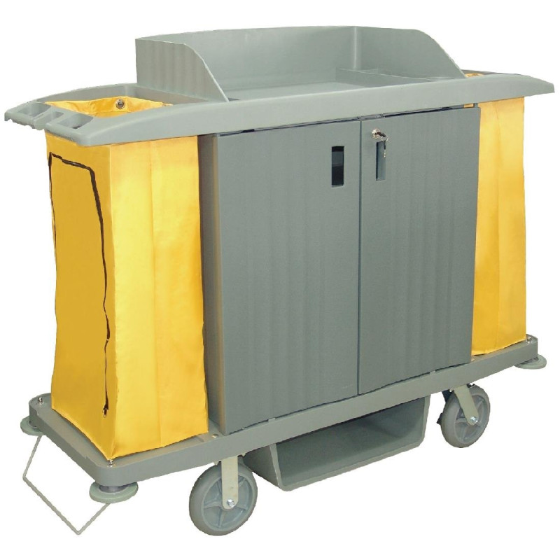Carrello per la pulizia con porte in polipropilene - Jantex Carrello per la pulizia con porte in polipropilene - Jantex