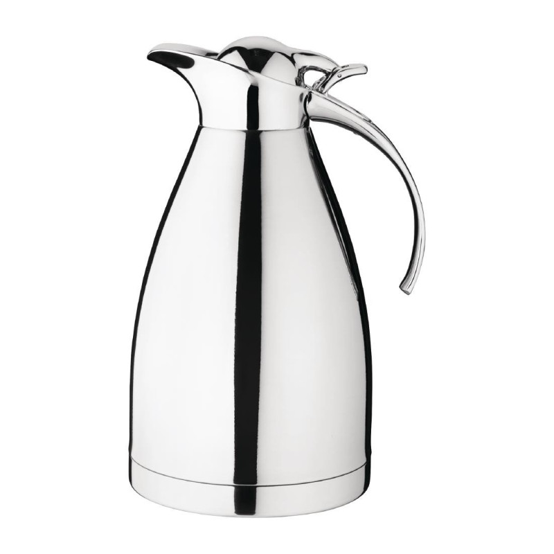 Brocca termica in acciaio inossidabile con coperchio a cerniera da 1,5L - Olympia Brocca termica in acciaio inossidabile con coperchio a cerniera da 1,5L - Olympia