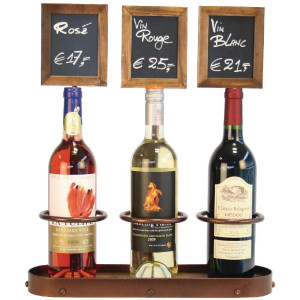Espositore per bottiglie di vino con lavagne - Securit - Fourniresto