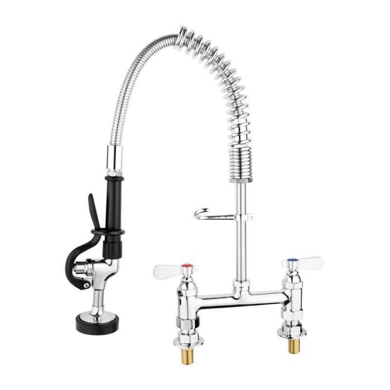 Rubinetto Doccetta Doppio in Acciaio Inox - Vogue Rubinetto Doccetta Doppio in Acciaio Inox - Vogue