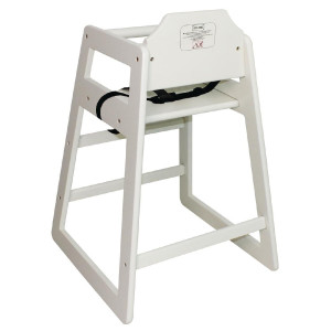 Seggiolone in legno bianco - Bolero - Fourniresto