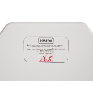 Seggiolone in legno bianco - Bolero - Fourniresto