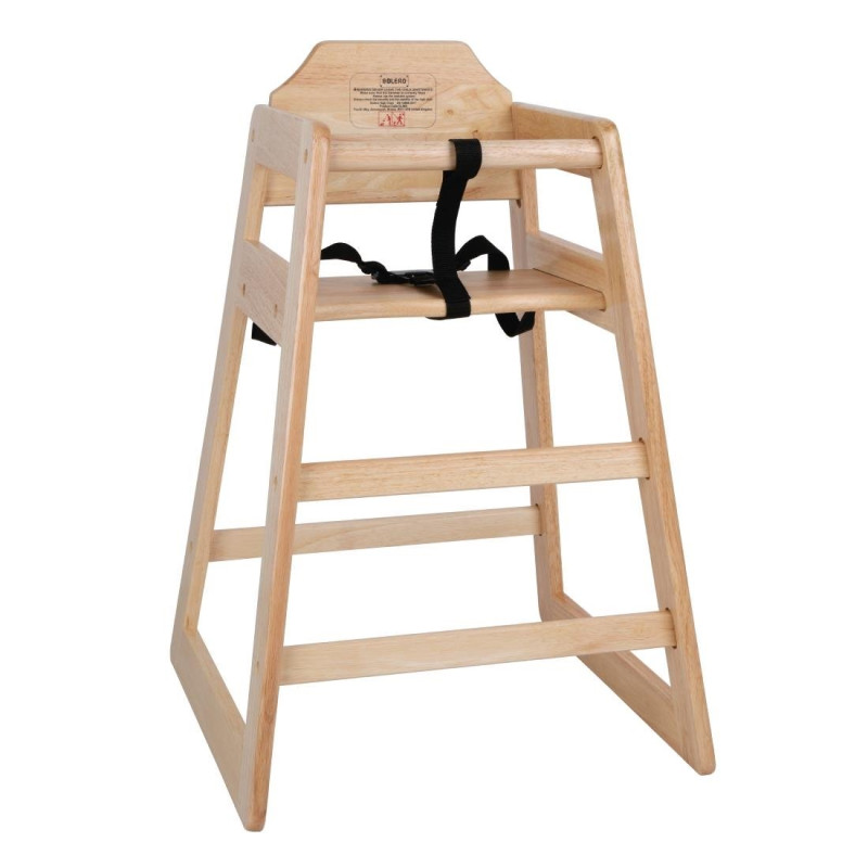 Seggiolone in legno finitura naturale - Bolero - Fourniresto Seggiolone in legno finitura naturale - Bolero - Fourniresto