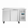Tavolo Frigorifero Negativo a 2 Porte con Schienale Serie U - 282L - Polar