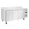 Tavolo Frigorifero Negativo 3 Porte Con Schienale Serie U - 417L - Polar -