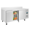 Tavolo Frigorifero Negativo 3 Porte Con Schienale Serie U - 417L - Polar -