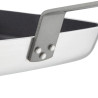 Padella antiaderente quadrata con fondo scanalato - L 240mm - Vogue