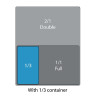 Coperchio ermetico in polipropilene - GN 1/3 - Cambro - Fourniresto