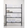 Unità con 4 ripiani a griglia - L 1375 x P 610mm - Cambro