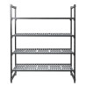 Unità con 4 ripiani a griglia - L 1525 x P 610mm - Cambro