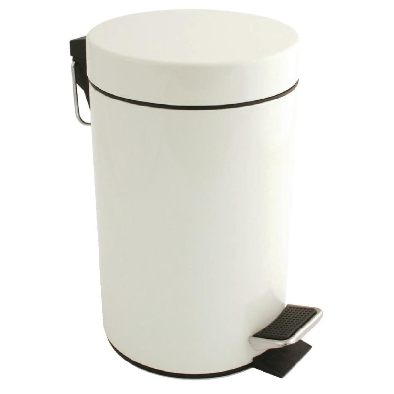 Cestino con pedale bianco - 3L - Bolero Cestino con pedale bianco - 3L - Bolero