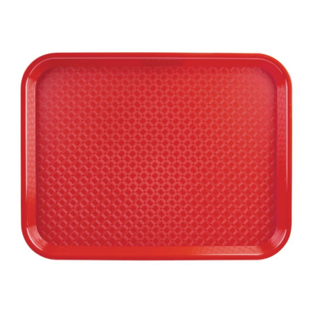 Vassoio Fast Food in Plastica Rosso - Olympia KRISTALLON - Fourniresto