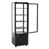 Vetrina refrigerata con porte curve - nera 235 L - Polar - Fourniresto