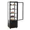 Vetrina refrigerata con porte curve - nera 235 L - Polar - Fourniresto