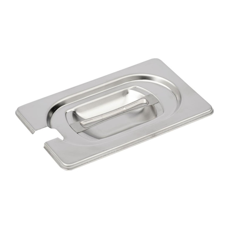 Coperchio in acciaio inossidabile con scanalatura - GN 1/9 - Gastro M - Fourniresto Coperchio in acciaio inossidabile con scanalatura - GN 1/9 - Gastro M - Fourniresto