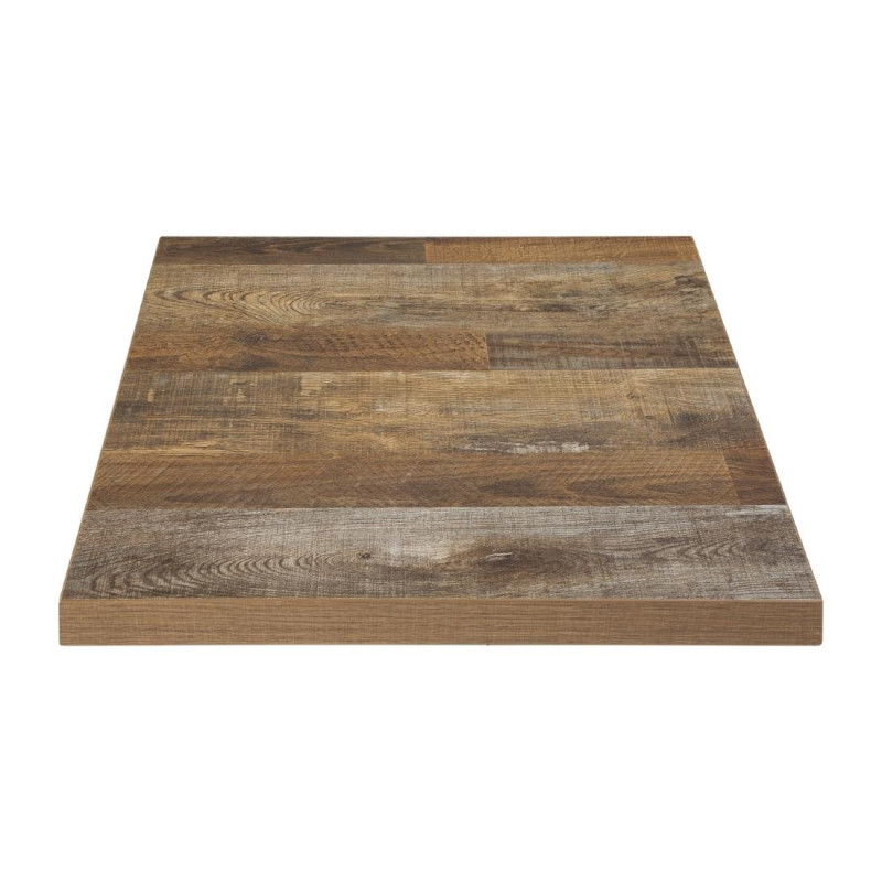 Piatto Tavolo Quadrato Effetto Legno Invecchiato - L 700mm - Bolero Piatto Tavolo Quadrato Effetto Legno Invecchiato - L 700mm - Bolero