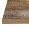 Piatto Tavolo Quadrato Effetto Legno Invecchiato - L 700mm - Bolero