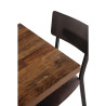 Piatto Tavolo Quadrato Effetto Legno Invecchiato - L 700mm - Bolero