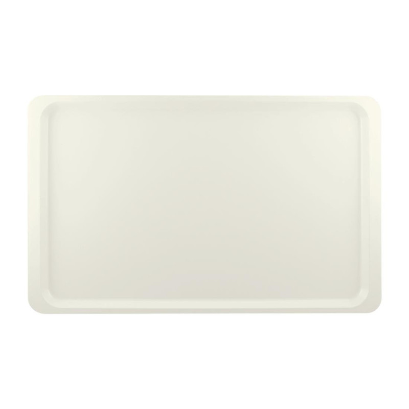 Vassoio da servizio in poliestere GN1/1 530x325mm Bianco perlato - Roltex - Fourniresto Vassoio da servizio in poliestere GN1/1 530x325mm Bianco perlato - Roltex - Fourniresto